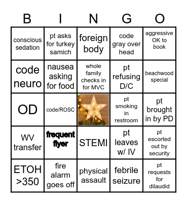 CHRISTMAS Bingo Card