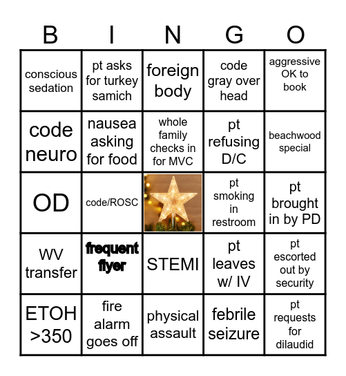 CHRISTMAS Bingo Card