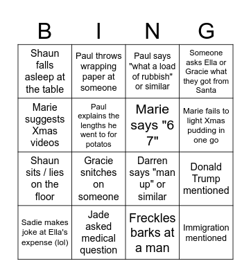 ZLpe Bingo Card