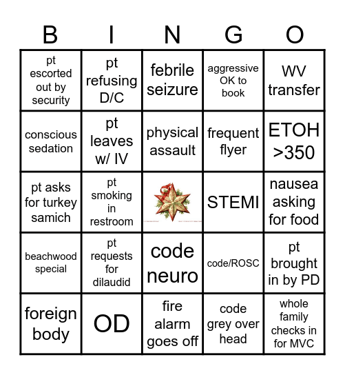CHRISTMAS Bingo Card