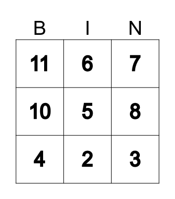 Xmas Bingo altalt Bingo Card
