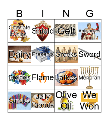 HAPPY CHANUNKAH! Bingo Card