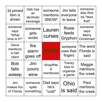 Christmas BINGO BLITZ-EN! Bingo Card