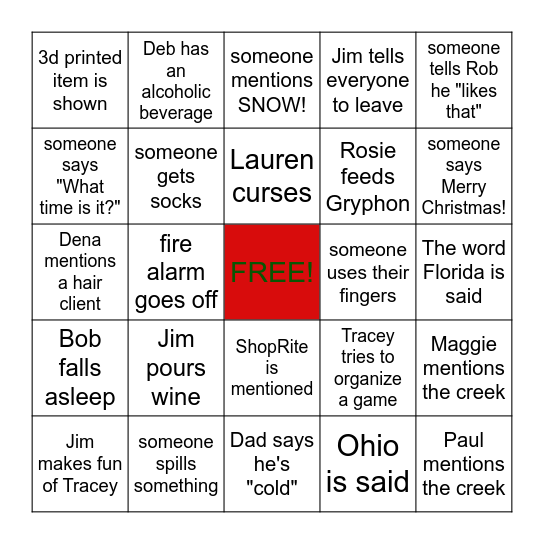 Christmas BINGO BLITZ-EN! Bingo Card