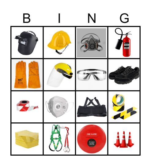 BINGO SAFETY Bingo Card