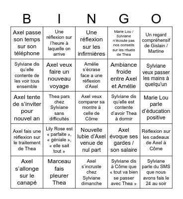 Noël Épisode 2 Bingo Card