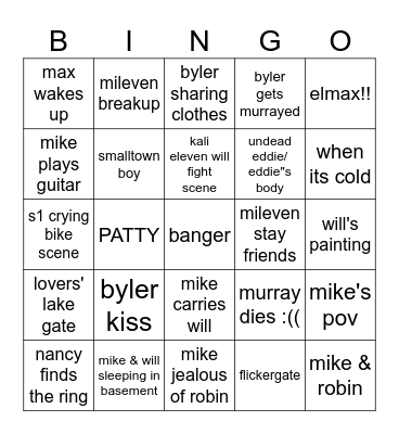 s5 vol2 Bingo Card
