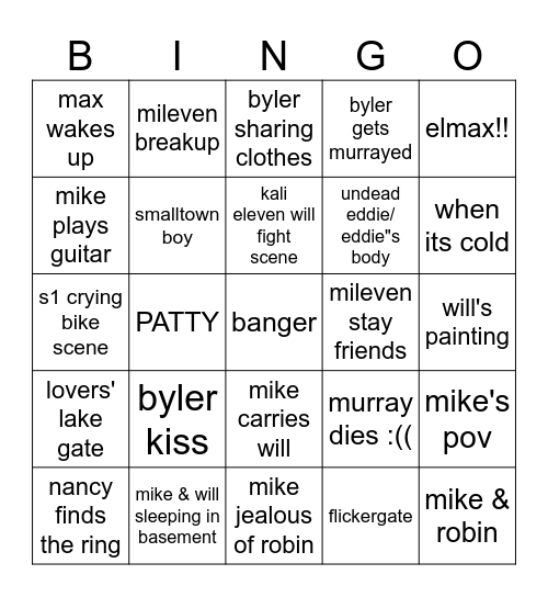 s5 vol2 Bingo Card