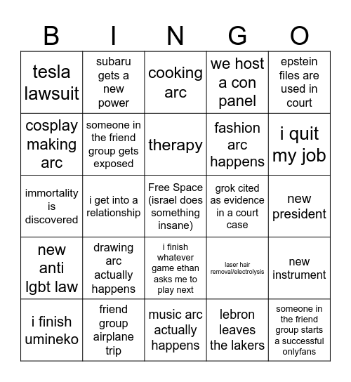 dolly 2026 bingo Card