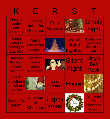 Kerst bingo 2021 Bingo Card