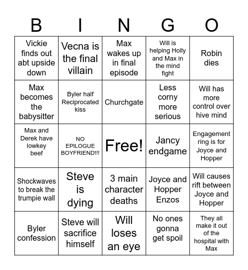 Untitled Bing Bingo Card