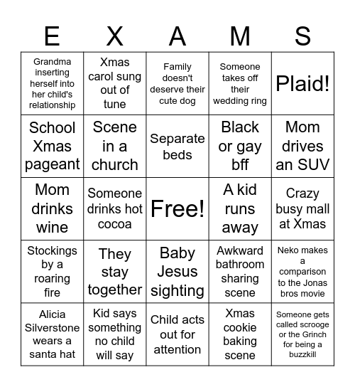 More like merry sexmas lol Bingo Card