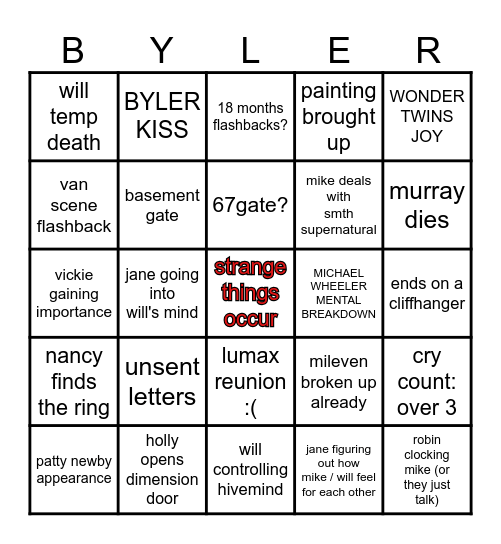 WILLSTIN VOL 2. BINGO Card