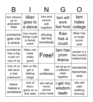 2026 Bingo Card