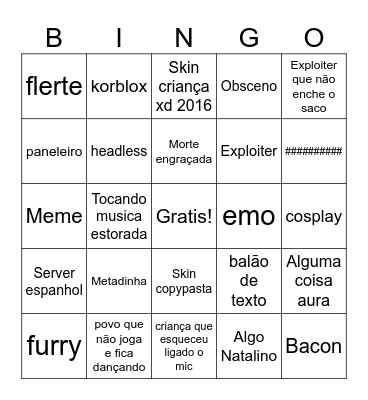NATURAL DISARTERS BINGO Card
