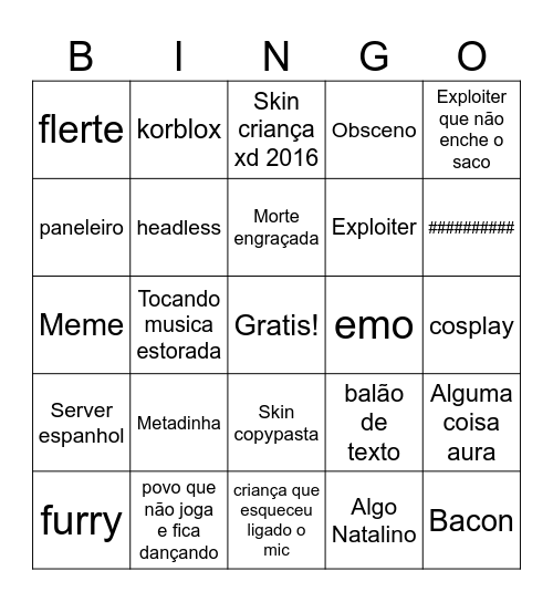 NATURAL DISARTERS BINGO Card