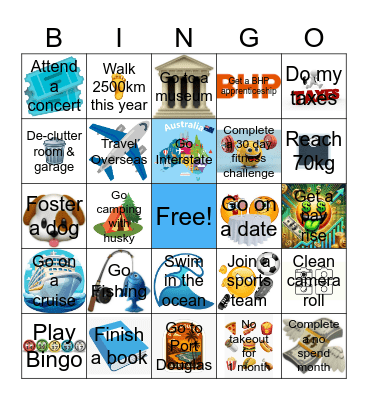 2026 Bingo Card