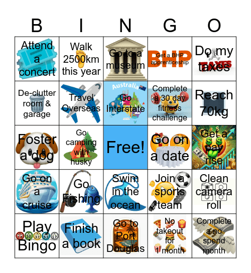 2026 Bingo Card