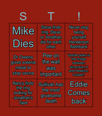 ST V2 Bingo Card