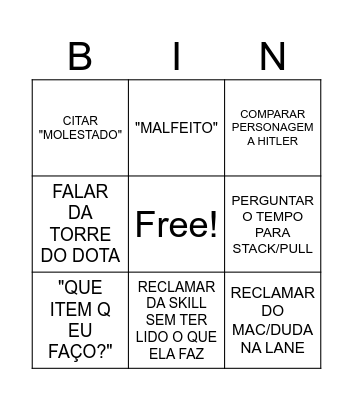 Abaca Bingo Card