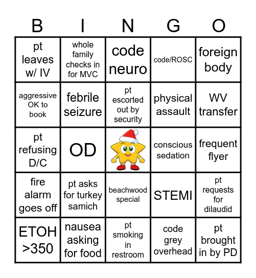 CHRISTMAS Bingo Card