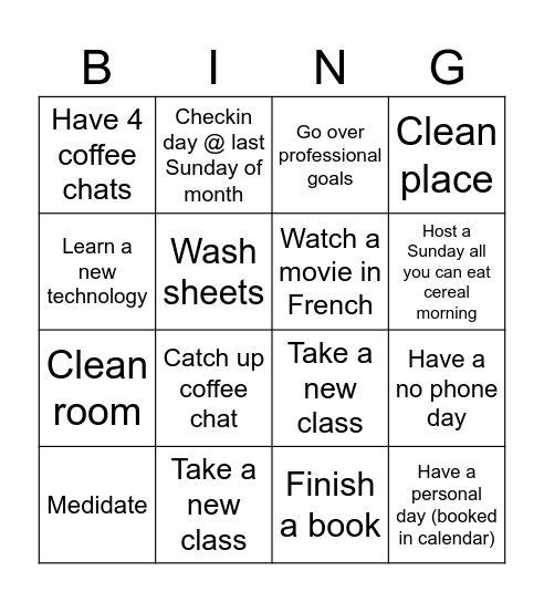 Ethan Monthly Bingo 2026 Bingo Card