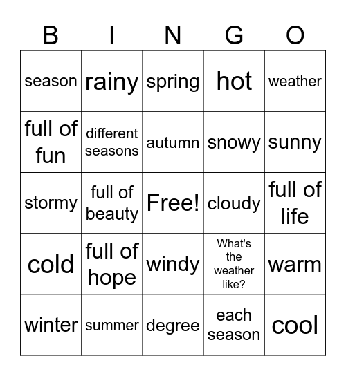 Bingo Card