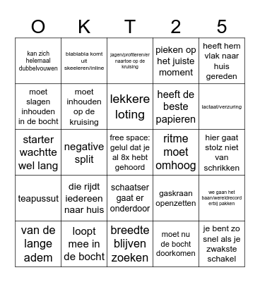 Commentator clichés Bingo Card