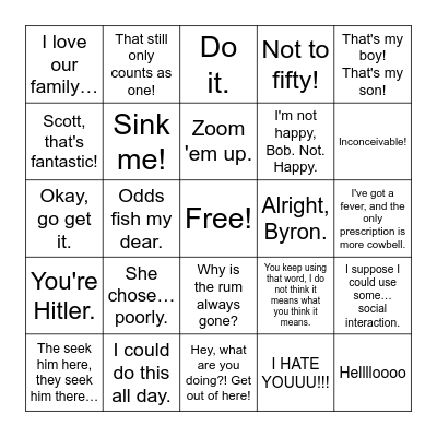 MOSINGO Bingo Card