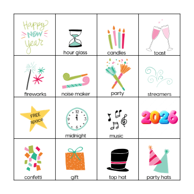 Happy New Year!!! Bingo Card