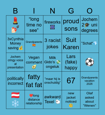 ❄️Christmas 2025 ❄️ Bingo Card
