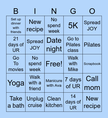January 2026 Bingo Card