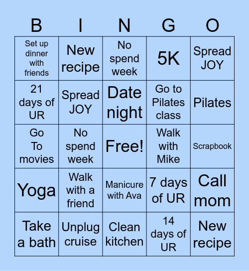 January 2026 Bingo Card