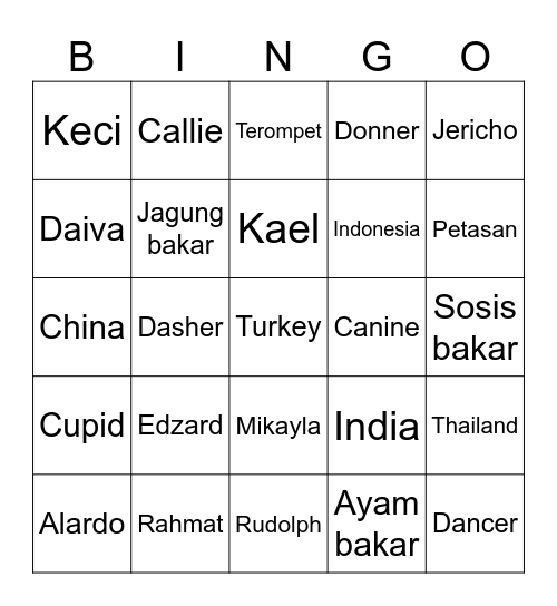 Edzard's bingo Card