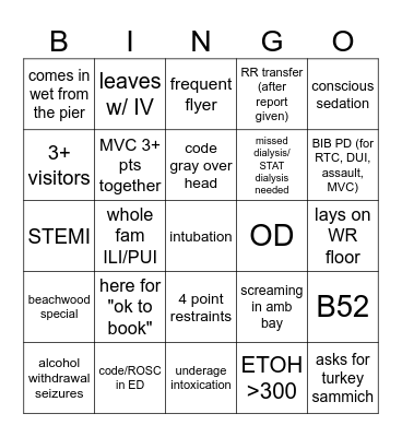 NEW YEAR Bingo Card