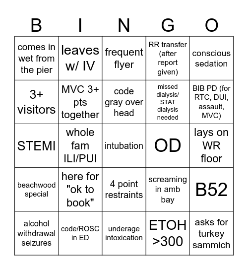 NEW YEAR Bingo Card