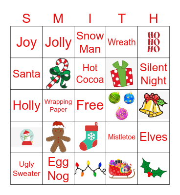 DLP Holiday Bingo Card