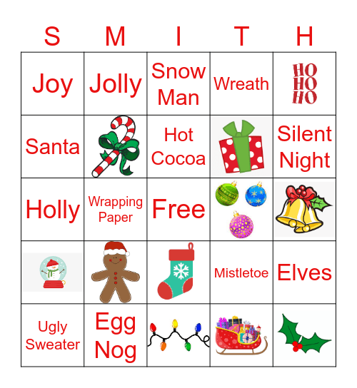 DLP Holiday Bingo Card