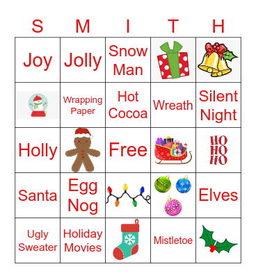 DLP Holiday Bingo Card