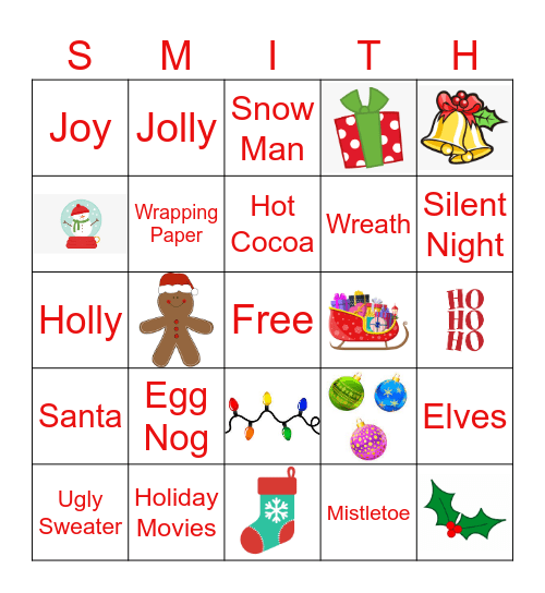 DLP Holiday Bingo Card