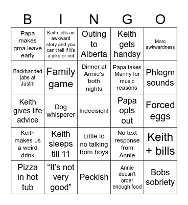 Rose City Bingo 2025 Bingo Card