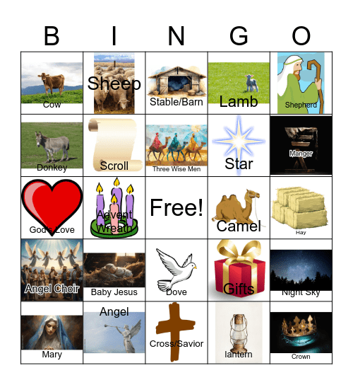 Christmas Bingo Card