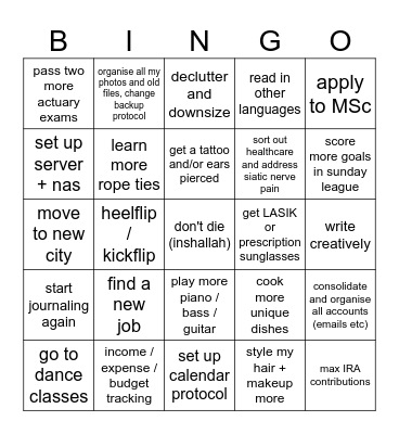 Julesbingo 2026 Bingo Card