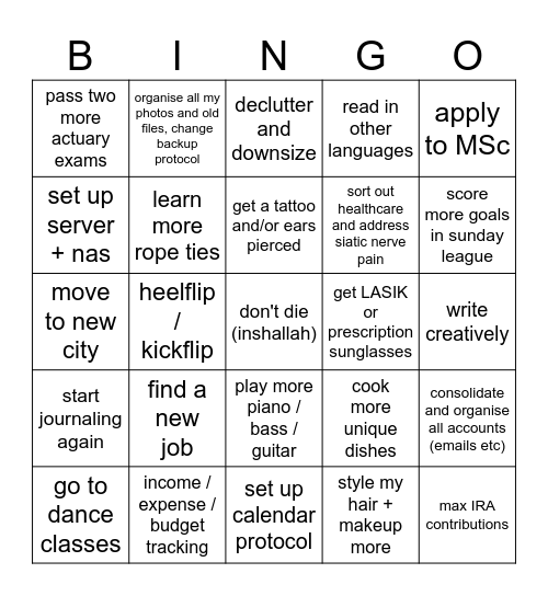 Julesbingo 2026 Bingo Card