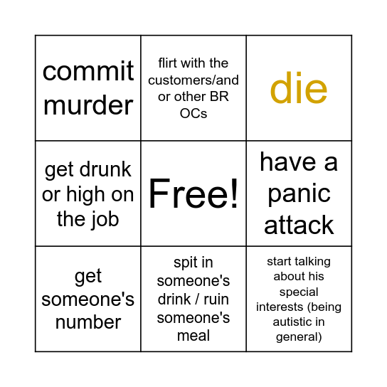 BEAUFOY'S EVENT 2 BINGO Card