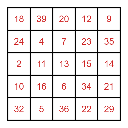 IT'S BINGO TIME! Bingo Card