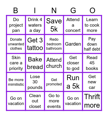 2026 bingo card Bingo Card