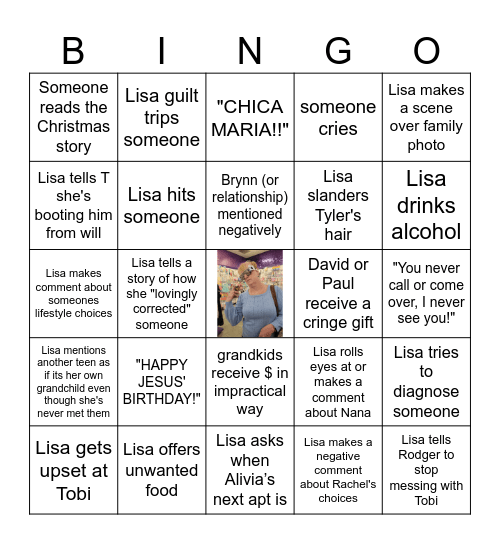 Nightmare After Crimma Bingo Card