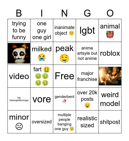 rule34bingo Card