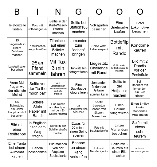 4er Cup Finale Bingo Card